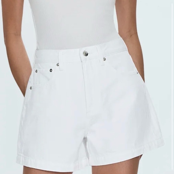 pistola White High-Rise Jean Shorts